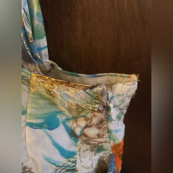 DVF multi metallic silk midi dress - Picture 7 of 10